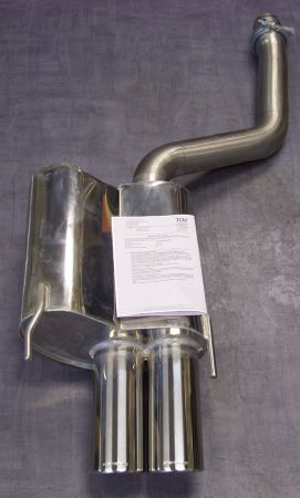 Rear silencer with 2x 90x70mm Mercedes-Benz W208 CLK 430