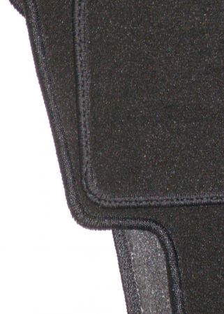 Floor mats 4 pcs. black/black outline BMW E36 without Convertibl