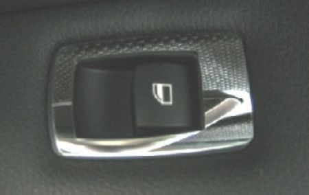 Surround Window Switches 2pcs. Stainless Steel polished BMW E92
