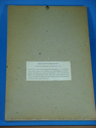 Der Honigverk�ufer Kupferstich von Christopfer Suhr