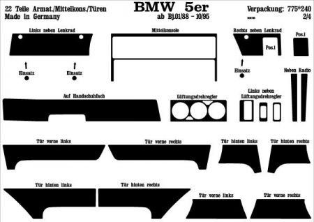 Decorset Alulook - 22 pieces BMW E34
