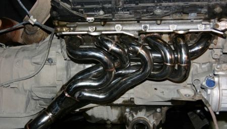Manifold Stainless steel inclusive sport catalysts BMW E46 with