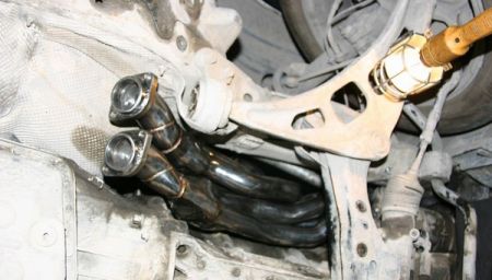 Manifold Stainless steel inclusive sport catalysts BMW E46 with