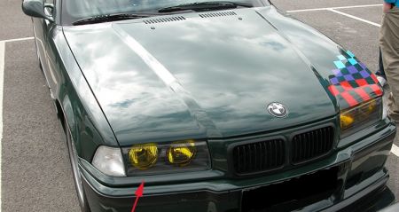 Bosch Headlight  lens yellow -right side- BMW E36 all not Compac