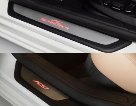 AC Schnitzer entry strips illuminated BMW 7er-F02