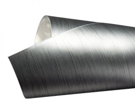 DesignFilm Classic - leather grey metallic 122 x 50 cm