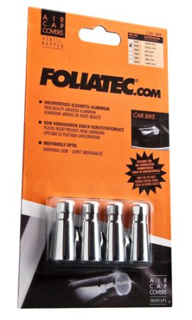 AIRCAPS Cover, for rubber valves - 38mm, chrome, alu-anodised, 4