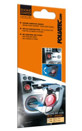 Foliatec ENGINE STARTER LockLine - black, 1 piece