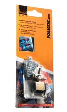 Foliatec KILL SWITCH ON/OFF with LED - Cover carbon look blue LE