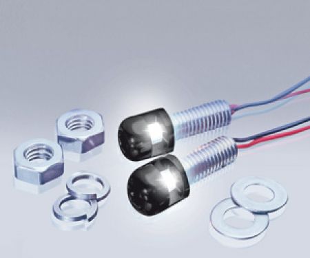 Foliatec  SMD Lite Screws - ultra white, Alu-Black, wrench size