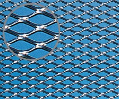 Foliatec ALU RACE-Grille stretch grid design, medium - silver, 3
