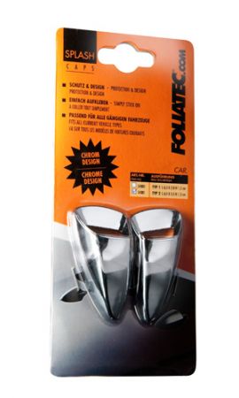 Foliatec SPLASH Cap chrome - Type 1, L: 6,5 cm/2,5
