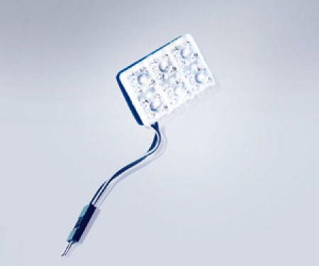 Foliatec LED Hyper Dome Lights - 6 white LEDs, 20 x 30 mm