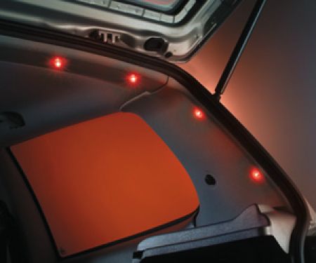 Foliatec LED Dots - 4 red LEDs, � 5 mm, with housing