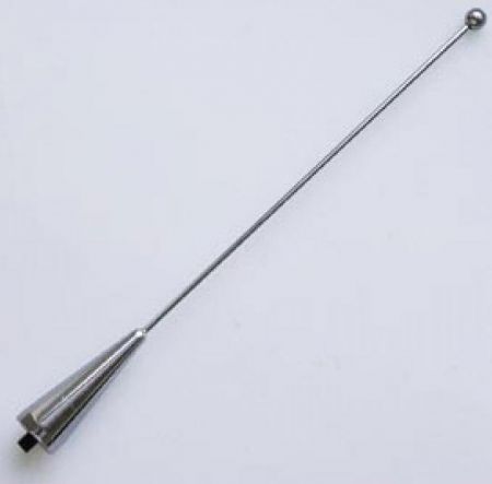 Alu Aerial PinUp chrome, 195 mm, (2 adaptor screws included (M5,