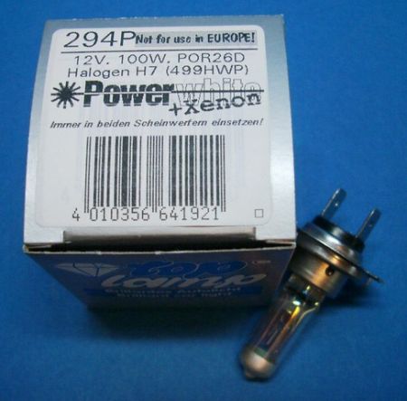 Lamp H7 100W PowerWhite POR 26D