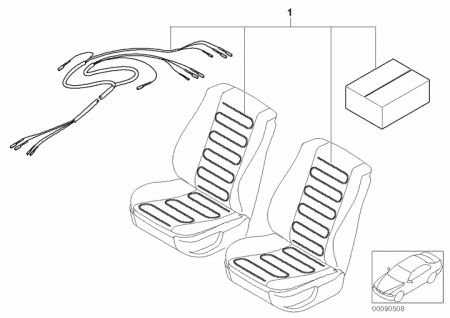 Installing set Seat heating both side BMW E36 not sportseat