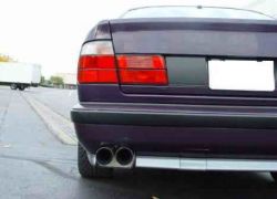 Rear silencer 2x70mm BMW E34 525i 12V 125kW Sedan