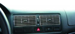 Highgrade, chromed airflow grate (4 pcs) VW Golf 4