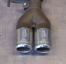 Tailpipe 2x84mm stamped for RE 955592 099