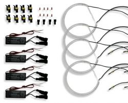 Neon Angel Eyes Plexi G7 BMW E36 all incl. Compact