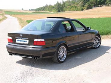 Rear silencer 4x 70mm BMW E36 325i/328i Sedan/Touring/Coupe