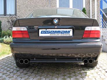 Rear silencer 4x 70mm BMW E36 325i/328i Sedan/Touring/Coupe