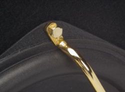 Golden-coloured steel hangers 30cm Version