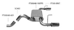 Adaptor rear silencer on original system