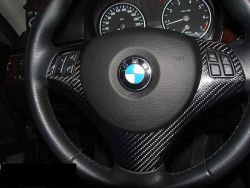 Carbon employment for sport steering wheels BMW E90/E91