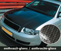 CARBODY Designfolie Carbonline Carbon fiber Look silver 150x130c
