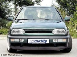 Mattig Sport grill without logo for VW Golf 3 with lower plastic