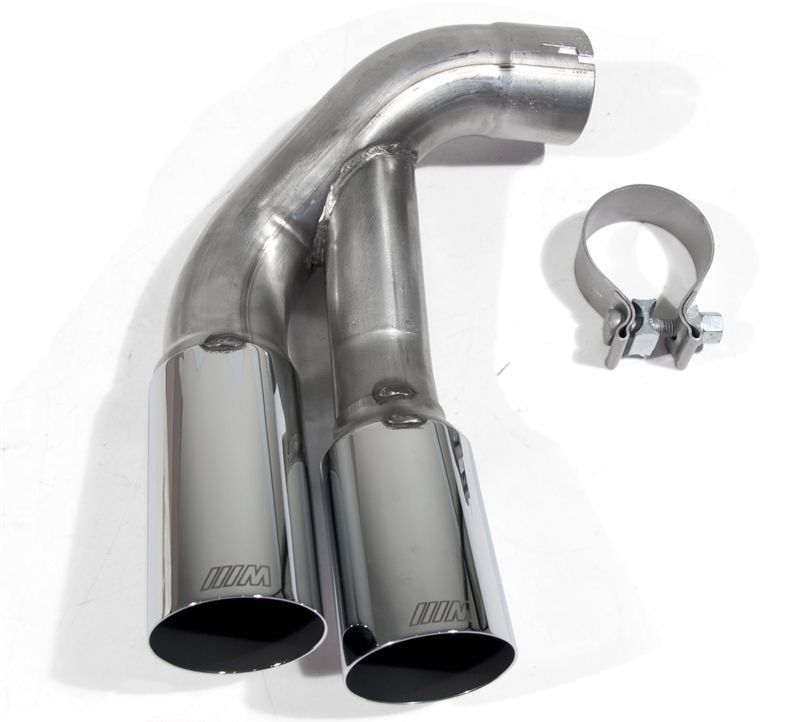 L&P A307 2 Exhaust Trim Tailpipes Black Stainless Steel Mirror Polished for F20 F21 125i 125d 225d F30 F31 325d 330d Exhaust Trim Plug & Play Tailpipe Trim Exhaust Trim Tailpipes 