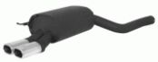 Rear silencer with 2 tail pipes 102x68 mm BMW E65 735i/745i 200/