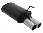 Rear silencer with 2 tail pipes � 76mm Opel Vectra C
