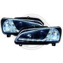 Headlight Dragon Design clear/black Peugeot 106