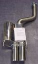 Rear silencer with 2x 90x70mm Mercedes-Benz W208 CLK 430