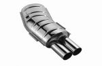 Rear silencer 2x 70mm BMW E36 325i/328i Sedan/Touring/Coupe