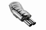 Rear silencer 2x 76mm BMW E36 325i/328i Sedan/Touring/Coup�
