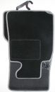 Floor mats 4 pcs. black/silvergrey outline BMW X5 E53