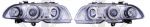 Headlights chrome with angeleyes BMW E46 Sedan/Touring 98-09/01