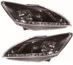 Headlights Dragon Design clear black Ford Focus III 2008 - 2011