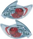 Taillights clear/chrome Peugeot 206CC