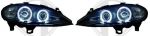 Headlights black with Angel eyes CCFL-Technik Megane