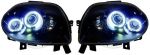 Headlights black with Angel eyes CCFL-Technik Clio II