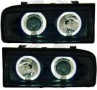 Headlights clear/black with Angel eyes CCFL VW Corrado