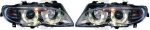 Head lights clear/chrom with Angel eyes BMW E46 Sedan/Touring