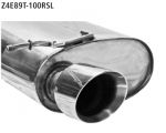 Rear silencer tailpipe 1 x � 100mm cut 30� (RACE look) LH