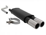 NOVUS SPORT EXHAUST VW POLO 2/3 86C Group N 2x90mm M Design