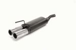 STAINLESS STEEL EXHAUST OPEL CORSA B GROUP N 2x76mm